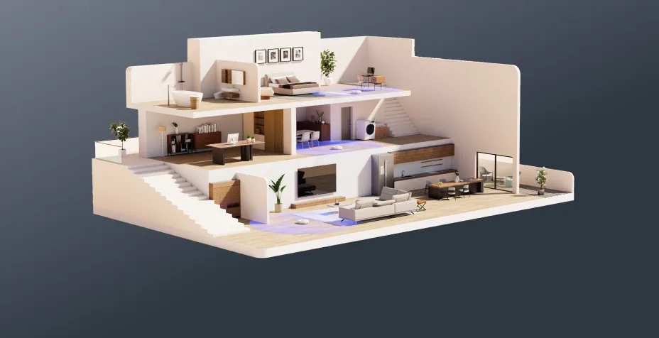 Multi-level 3D map