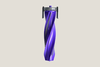 Anti-tangle roller brush