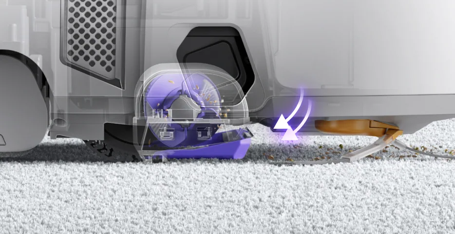 Hard floor: mop down